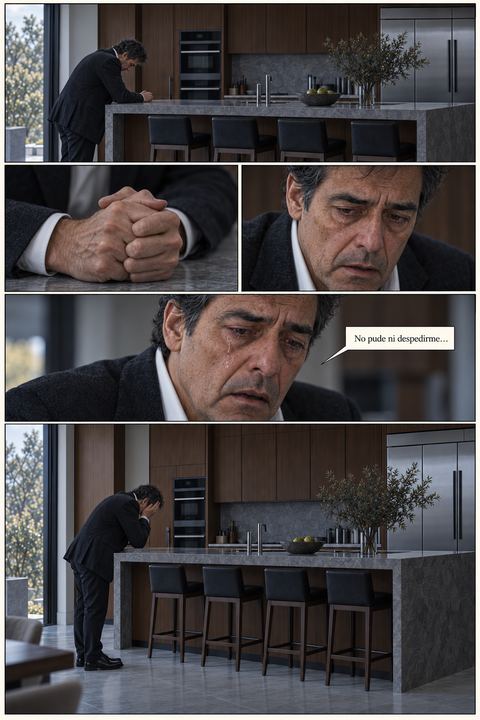 Martín, abatido en la cocina: «No pude ni despedirme…»