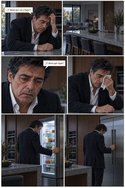 Martín llora solo en la cocina: «¿Y ahora qué voy a hacer?»